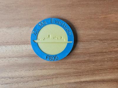 Zr. Ms. Evertsen battle ship coin