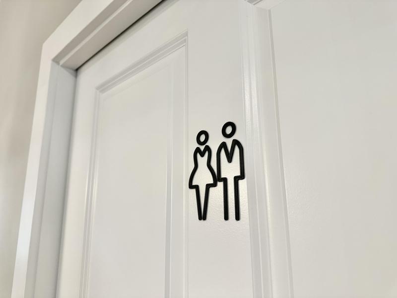 Unisex Bathroom room Sign