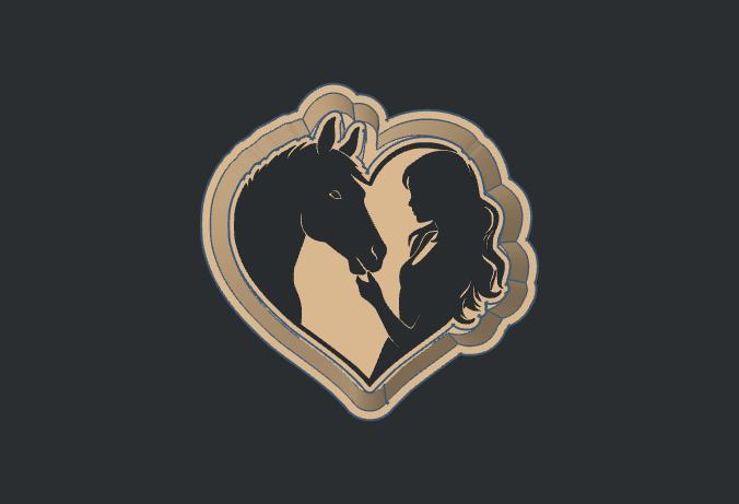 Just a Girl and Her Horse - Freshie Mold Housing