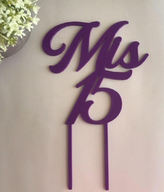 Cake topper My 15