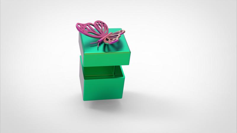 Small gift box 35mmx48mmx48mm