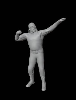 Hulk Hogan 3D Model - Superhero Pose