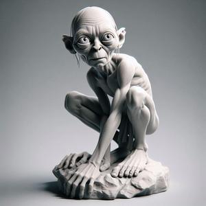 Gollum-Inspired Creature Miniatur