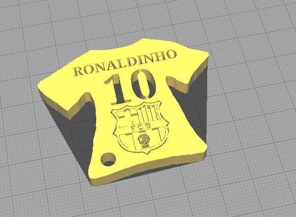 BARCELONA KEYRING - RONALDINHO - 10 La Liga