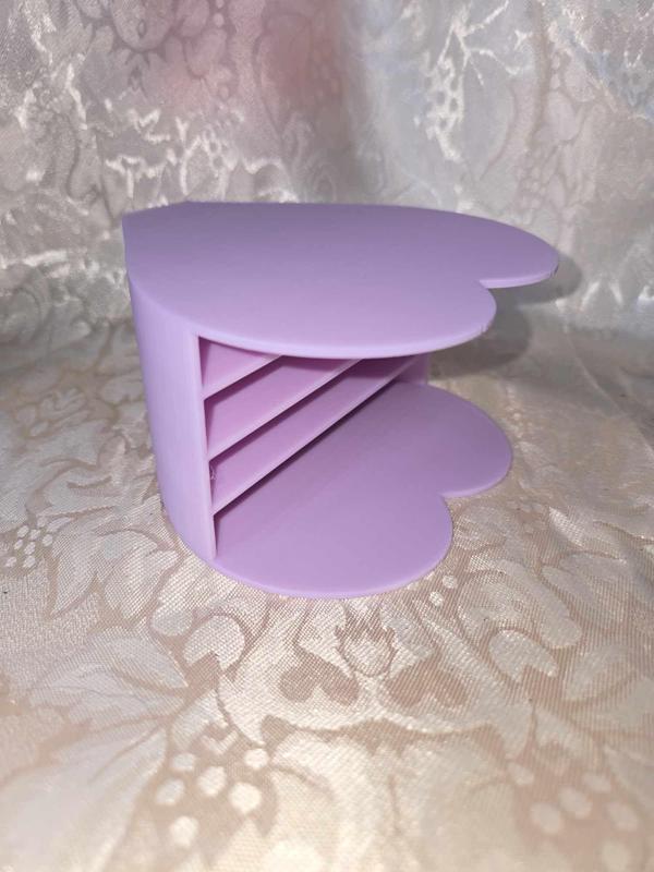 4 space Shallow Love  Heart shaped storage rack for heart diamond art trays(type 1)