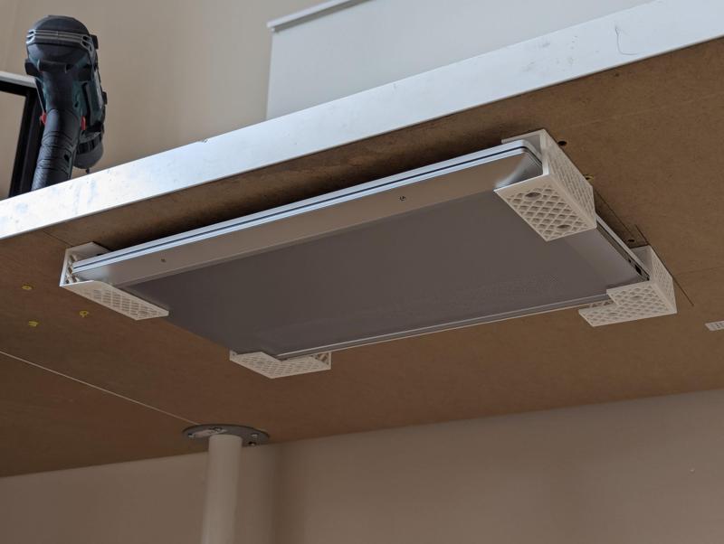 Under desk laptop tray