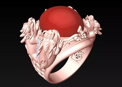 Pixiu Ring - Unicorn Ring - N1244