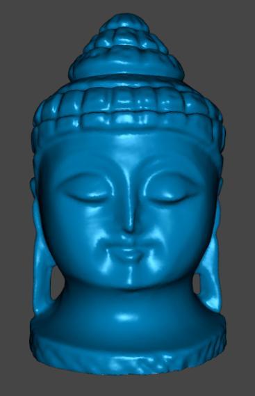 Wooden Buddha Head Sculpture