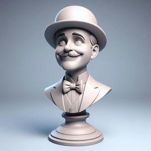 Silent-Era Comedian Bust