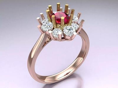 Oval stone ring - Womens  Rings - N852347