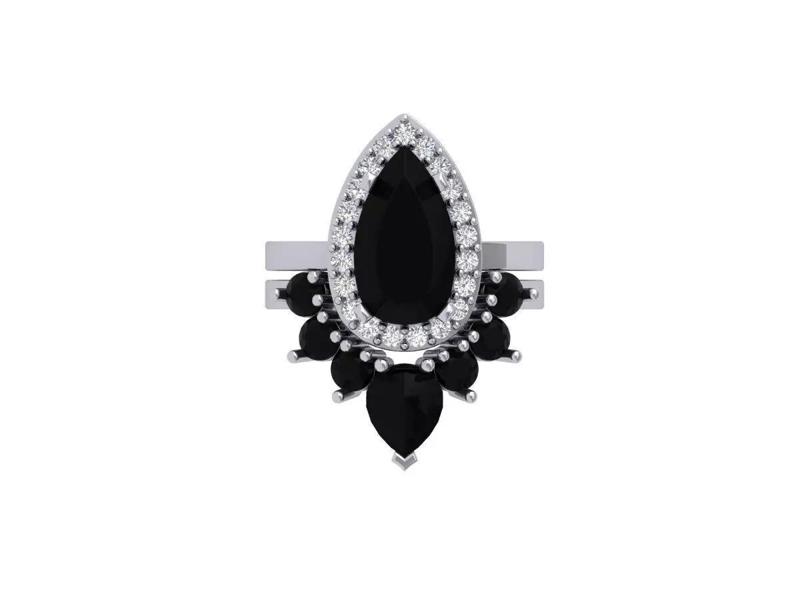 Pear Art Deco Ring