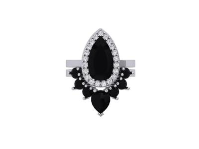 Pear Art Deco Ring