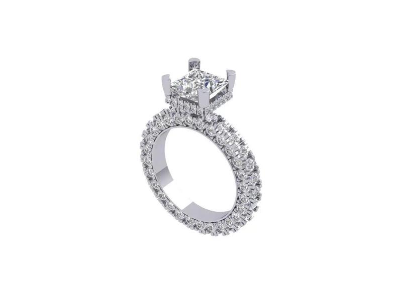 Princess Solitaire Ring