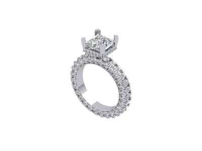 Princess Solitaire Ring