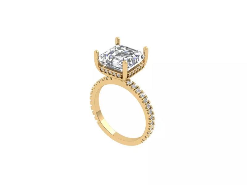 Princess Solitaire Ring