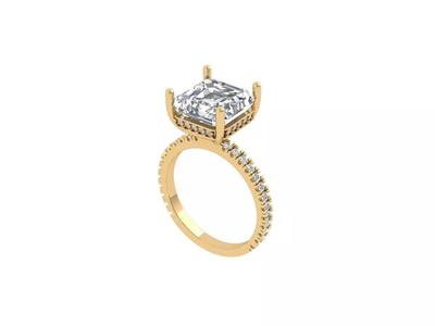 Princess Solitaire Ring