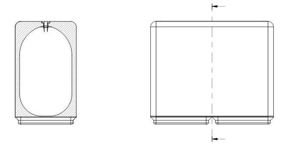 Gridfinity Used Blade Bin 1x2x8