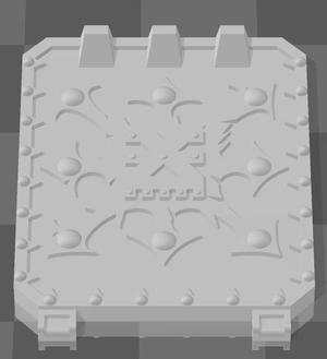 CHAOS SPACE MARINES RHINO / STORM EAGLE DOORS (Type A - KHORNE)