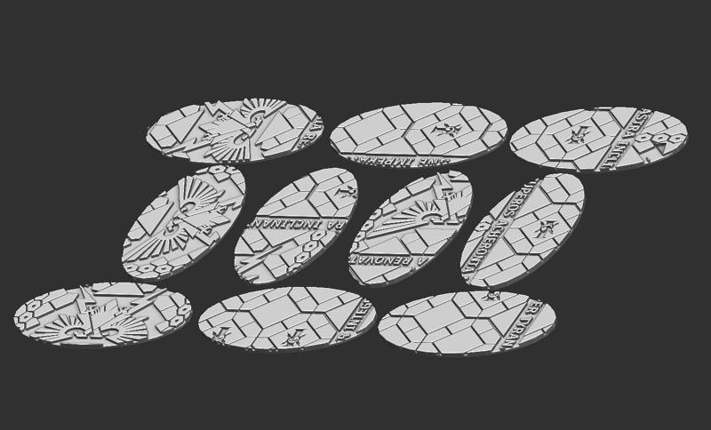 75x42mm Oval Bases and Tops - Imperial Palace