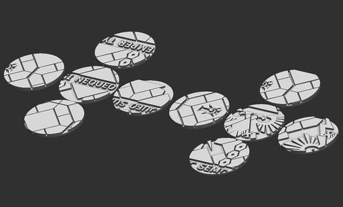 32mm Round Bases and Base Tops - Imperial Palace