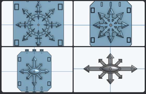 Black Legion and Chaos Land Raider and Rhino Doors