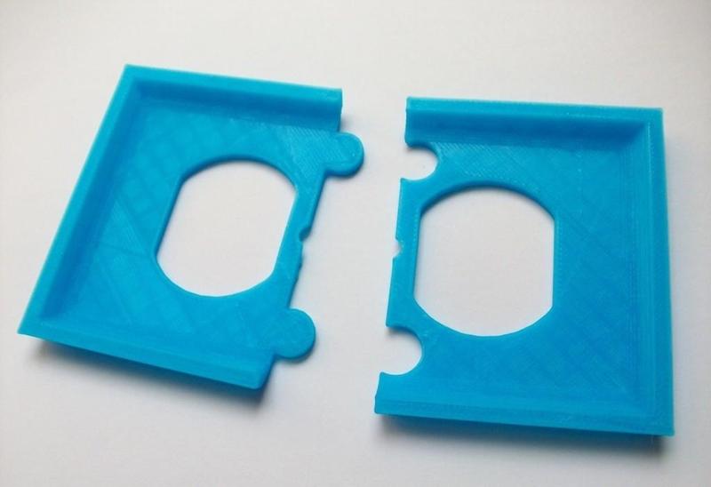 Two-Part Electrical Outlet Plate Cover