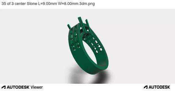 Modern Lattice Gem Ring