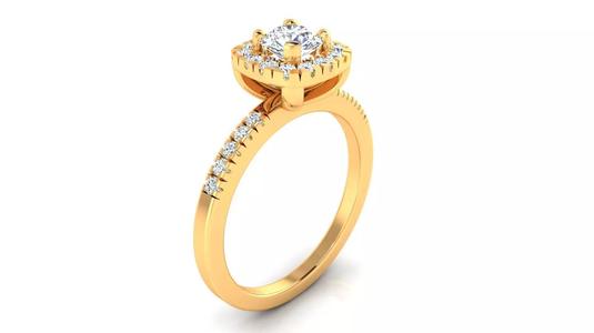 Ring M170 The luxury female ring with gems wedding