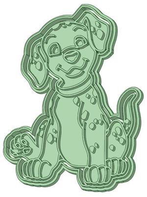 101 Dalmatians 4 cookie cutter