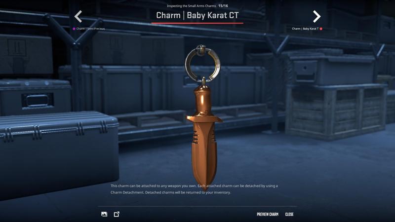 CS:GO/CS2 Baby's Karat CT knife keychain