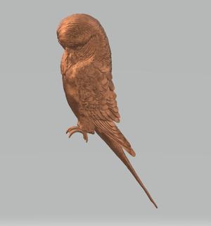 realistic budgie bird parakeet statue