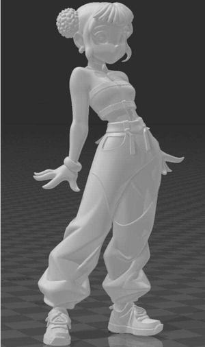 ZOEYIA POP PARODY TOON SCALE 1.18 2 VERSIONS ONE FULL AND THE CUT VERSION FOR ASEMBLY