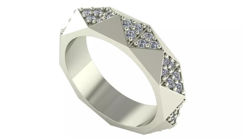 Pyramid Ring Size 55