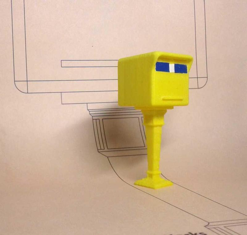 French Post box PTT. French post box