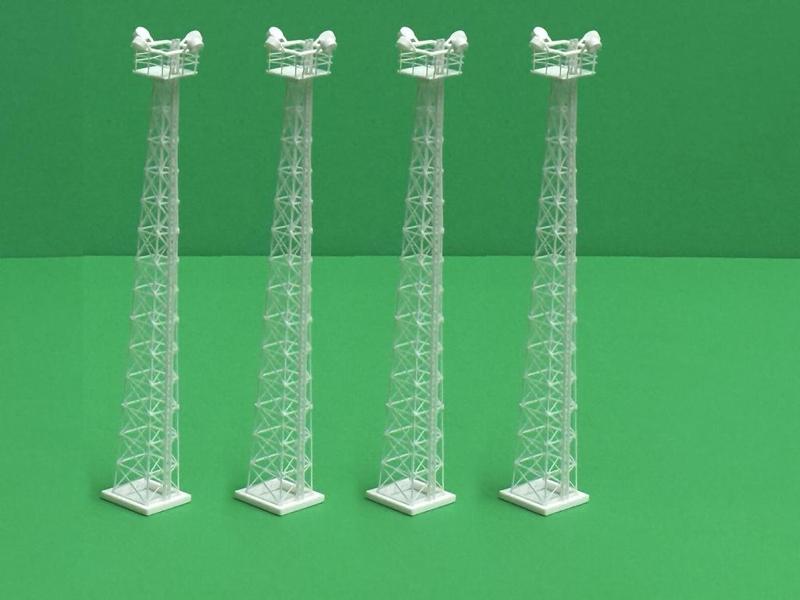 RAIL YARD LIGHT TOWER 1:87 HO SCALE