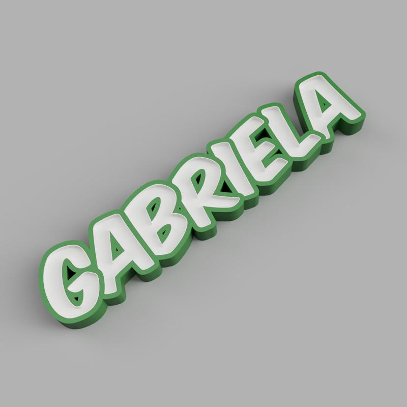 GABRIELA - LED LAMP WITH NAME (NAMELED)