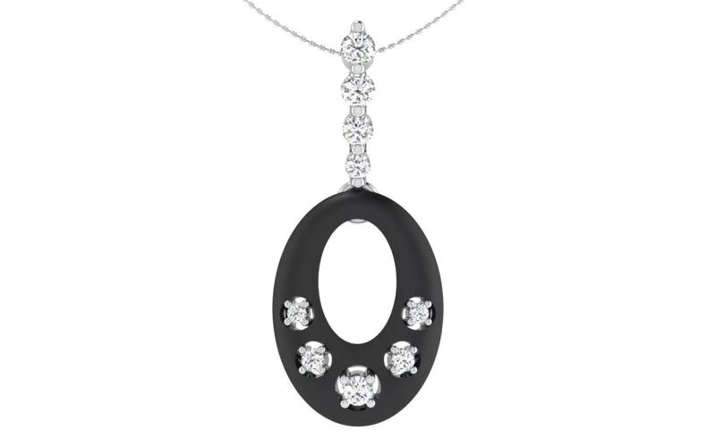 Solitaire Women Pendant 3dm STL OBJ FBX Render Details