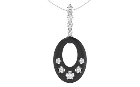 Solitaire Women Pendant 3dm STL OBJ FBX Render Details