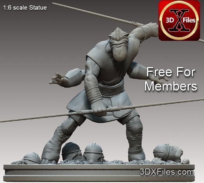 Star Wars Statue - Pong Krell - Jedi Master - Clone Wars