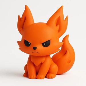 Fiery Fox STL - Cute but Fierce 3D Printable Figure