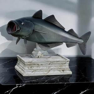 COALFISH / POLLACHIUS VIRENS trophy with storage space for 3d printing