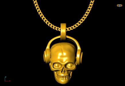 skull pendant charm