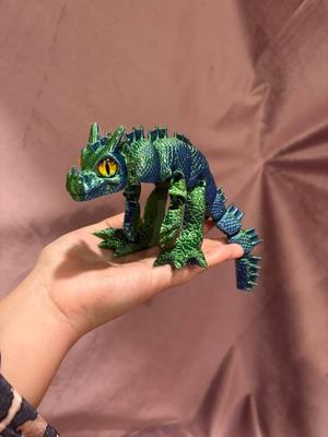 Dracorex - Cute Articulated Dragon, Articulated Dinosaurus, Print in Place