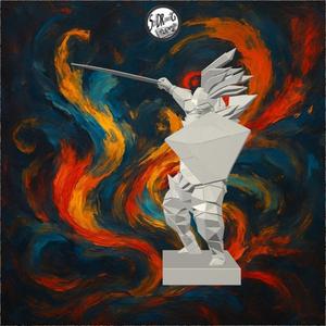 Geometric Warrior Statue — Shards of Valor – SoliDRawinGs SG422