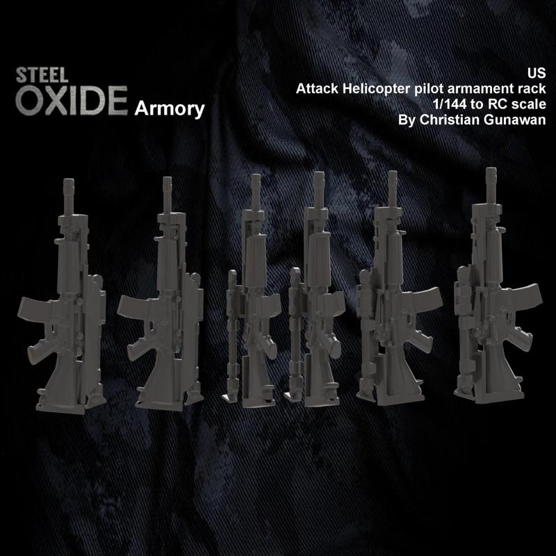 US Attack helicopter pilot seat armament rack