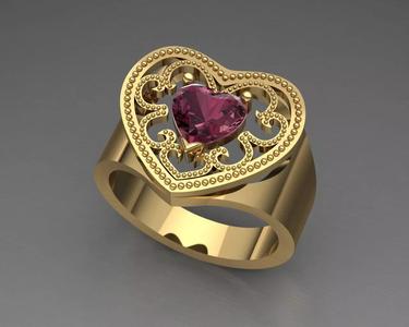 heart design ring
