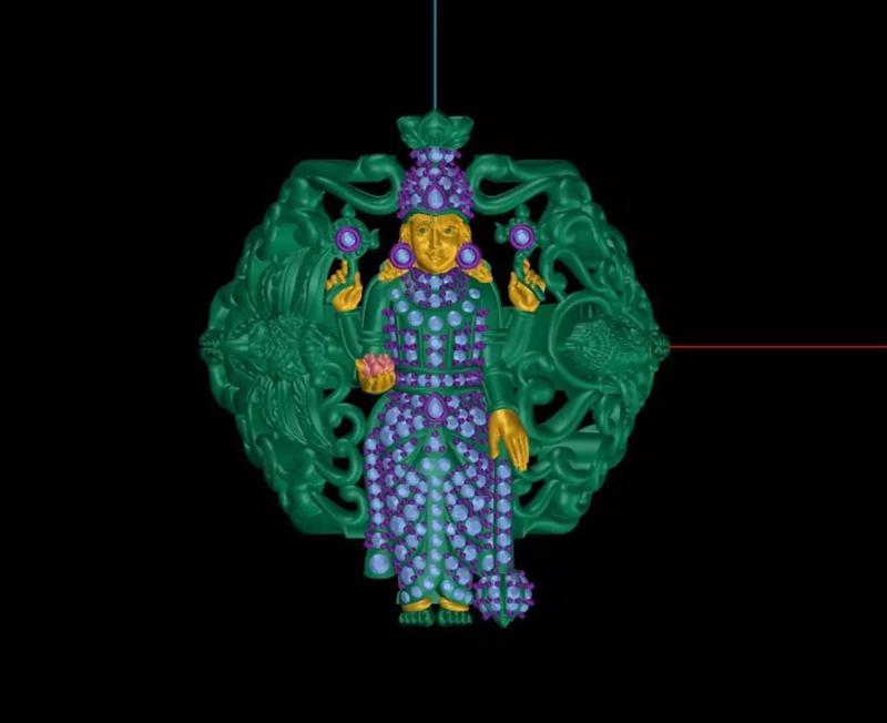 guruvayurappan hanuman with garuda ring