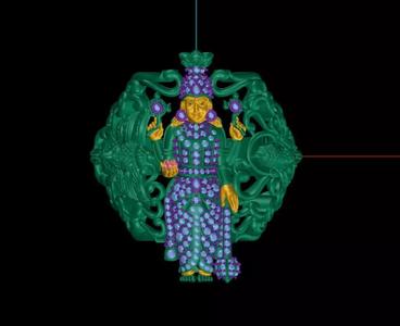 guruvayurappan hanuman with garuda ring