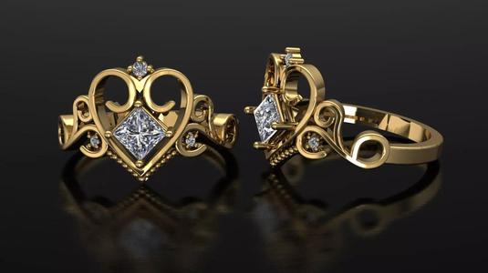 Heart Princess Ring