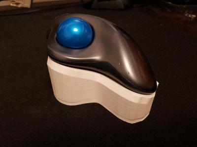 Logitech M570 trackball tented mount